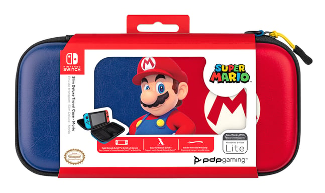 Slim Deluxe Power Pose Mario Nintendo Funda resistente Azul, Rojo