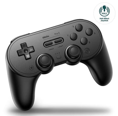 8BitDo PRO 2 Gamepad Hall Effect - Negro Nueva Edición