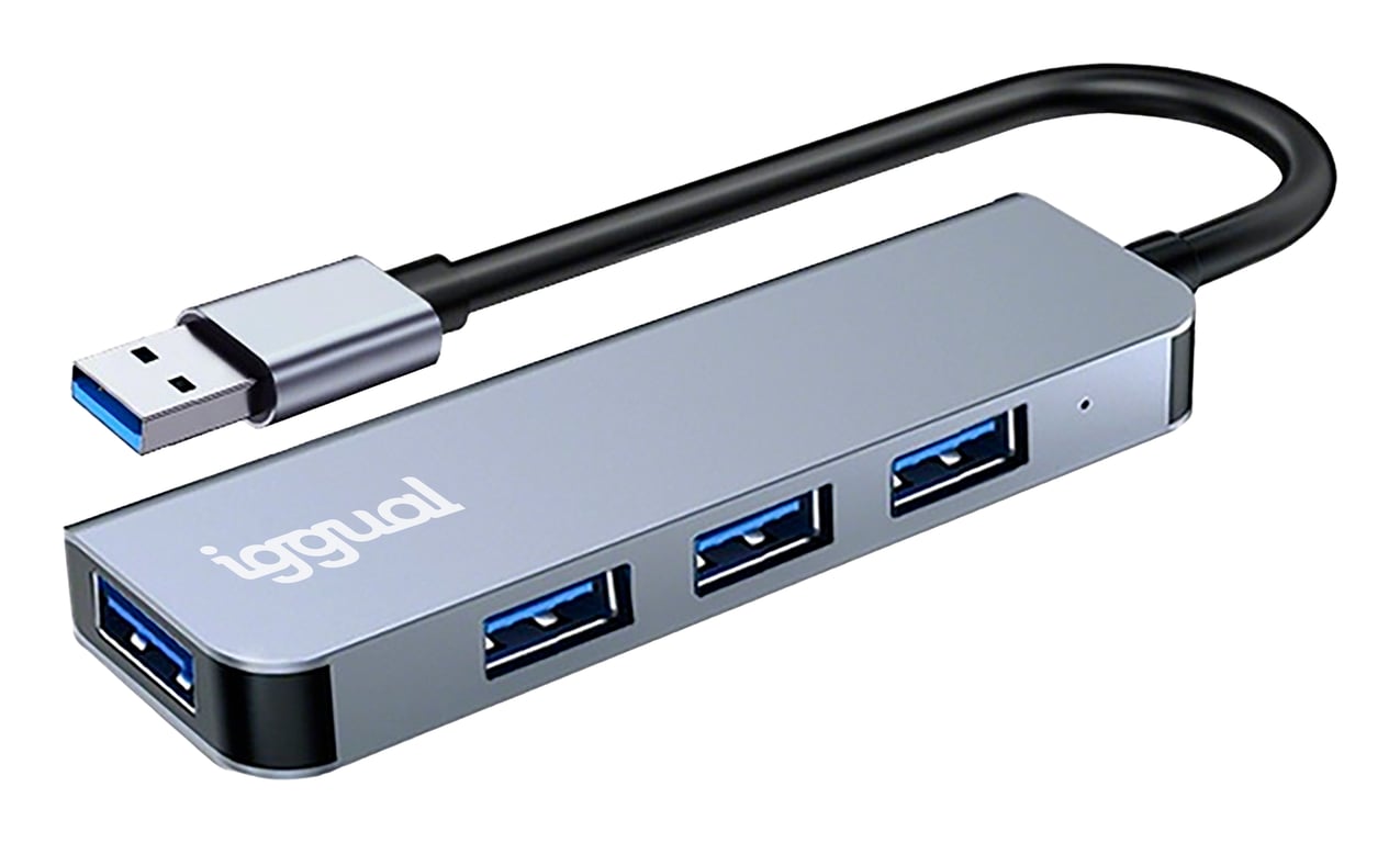 iggual IGG319246 hub & concentrateur USB 3.2 Gen 1 3.1 Gen 1 Type C 5000 Mbit/ Neuf