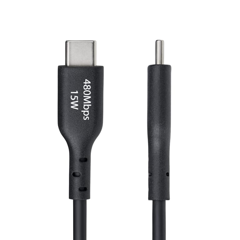 StarTech.com Câble USB-A vers USB-C 2.0 - 3A - 1 m Noir - vue 4