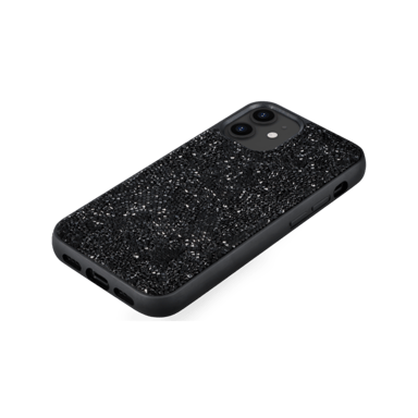 Custodia Bling Strass per Apple iPhone 12 mini, nero notte