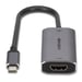 Lindy 43327 câble vidéo et adaptateur 0,11 m USB Type-C HDMI Noir, Gris