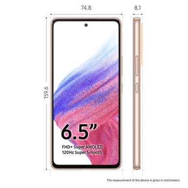 Galaxy A53 (5G) 128 GB, Peach, desbloqueado