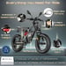 Vélo électrique FAFREES F20 Ultra (Homologation UE L1e-B) - Moteur 750 W batterie 48V25Ah pneu large 20 pouces Freins hydrauliques - Gris