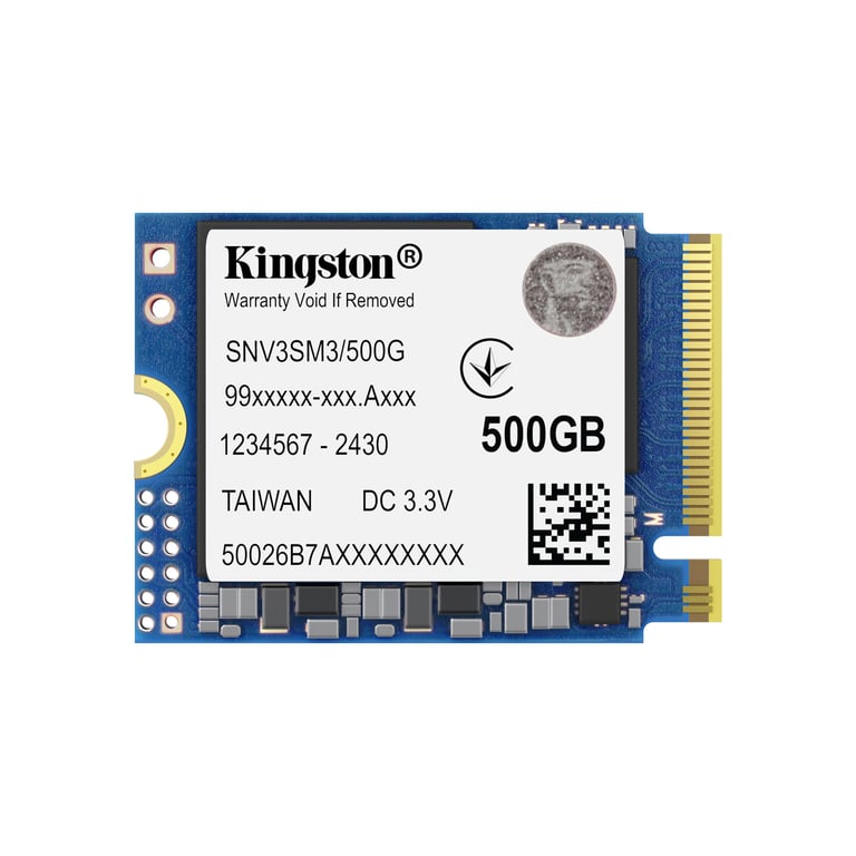 Kingston Technology 500G NV3 M.2 2230 NVMe SSD - Neuf