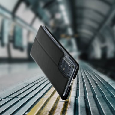 Akashi ALTFA51BLK funda para teléfono móvil 16,5 cm (6.5'') Libro Negro