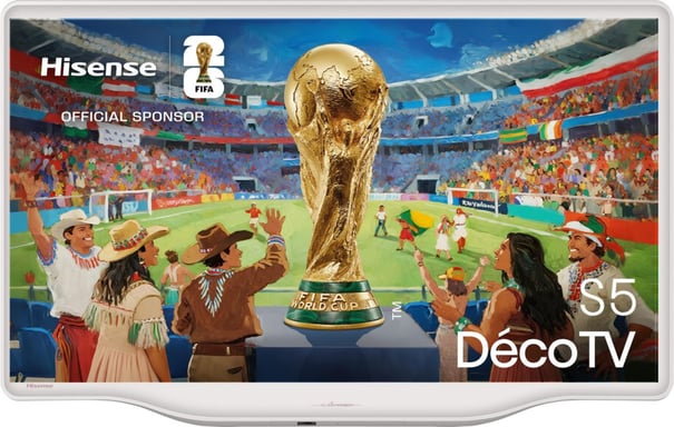Hisense 32S5Q 81,3 cm (32'') Full HD Smart TV Wifi Argent, Blanc