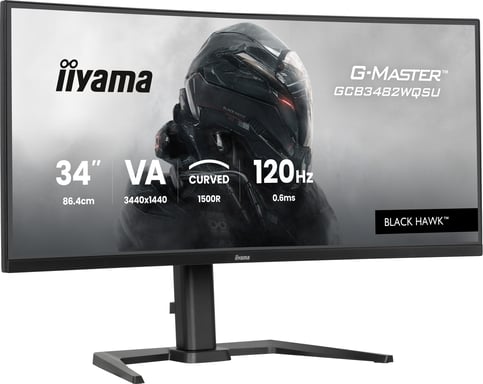 iiyama GCB3482WQSU-B1 écran plat de PC 86,4 cm (34'') 3440 x 1440 pixels UltraWide Quad HD LED Noir