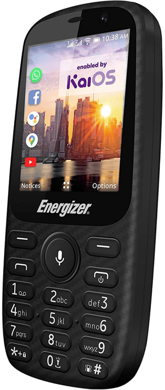 Energizer - Mobile E241S - Téléphone Portable Double Sim - 4G - Garanti 3 Ans - Noir
