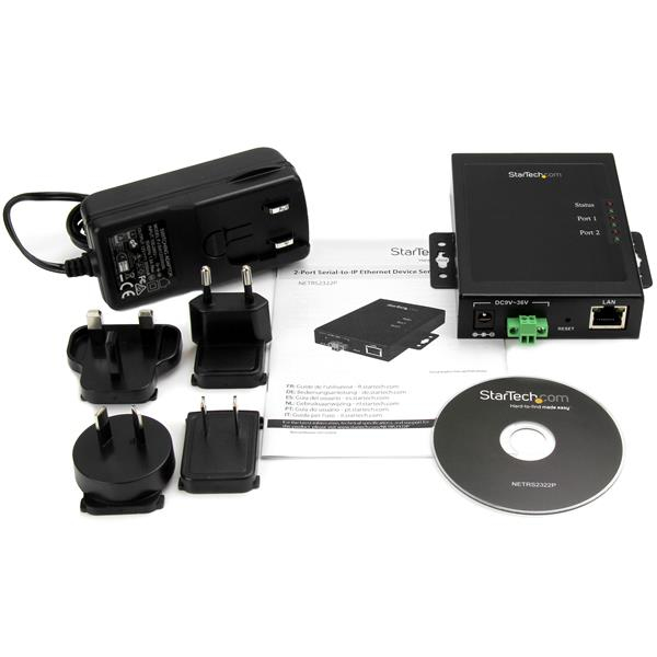 StarTech.com Serveur de périphériques à 2 ports série RS232 vers IP Ethernet Métallique et montable Neuf - vue 2