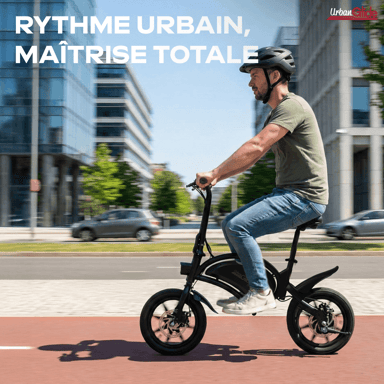 Draisienne Électrique Adulte E-bike 140 – Moteur 1000W - Autonomie Jusqu'a 18 km - Pneu 14'' Gonflable - Batterie 42V/5.2Ah - Poids 15Kg