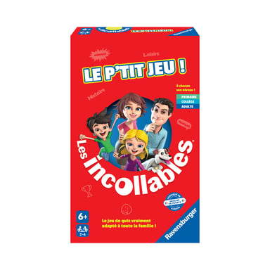 Jeu de société Ravensburger Mini Incollables P'tit Jeu famille 6+ 2 à 6 joueurs cartes questions défis Roue d'activités