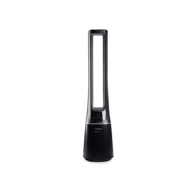 Ventilateur tour purificateur d'air DOMO sans pales avec filtre 10 vitesses 33 W 32 dB oscillation Noir