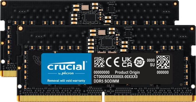 Modulo di memoria Crucial CT2K8G48C40S5 16 GB 2 x 8 GB DDR5 4800 MHz