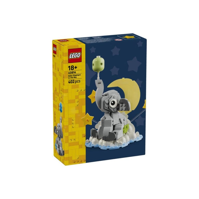 LEGO Icons 40814 Bébé éléphant dans le ciel Astronaute 402 pièces Bleu - Neuf