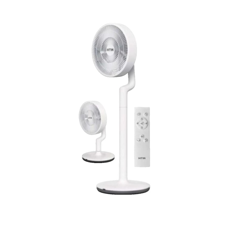 Ventilateur sur PiedTable HTW VP 32X2 33cm 26 Vitesses Silencieux Télécommande Batterie - vue 2