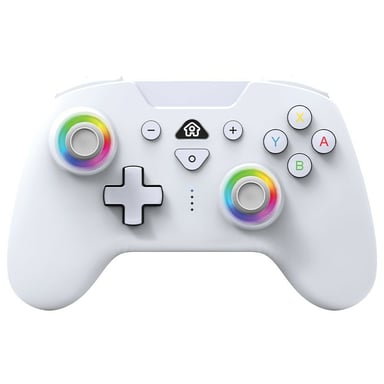 Manette sans fil Subsonic Led Controller Bluetooth pour Nintendo Switch Blanc