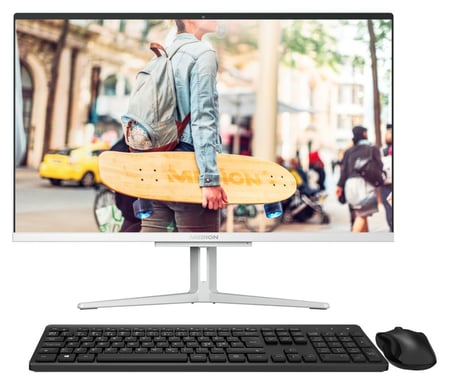 MEDION AKOYA E23405 MD62579 Intel® Core™ i5 i5-1155G7 60,5 cm (23.8'') 1920 x 1080 Pixeles PC todo en uno 8 GB DDR4-SDRAM 512 GB SSD Windows 11 Home Wi-Fi 5 (802.11ac) Plata