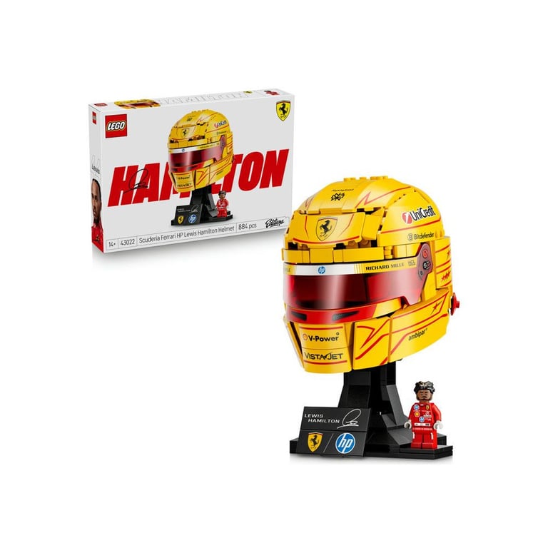 LEGO Editions Scuderia Ferrari HP Casque de Lewis Hamilton 43022 - vue 5