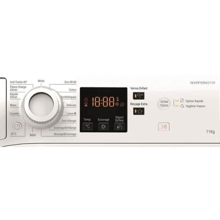 Lave-Linge Hublot HOTPOINT NS11469FWKFR – 11 Kg – Moteur Induction 1400 Tr/min - vue 3
