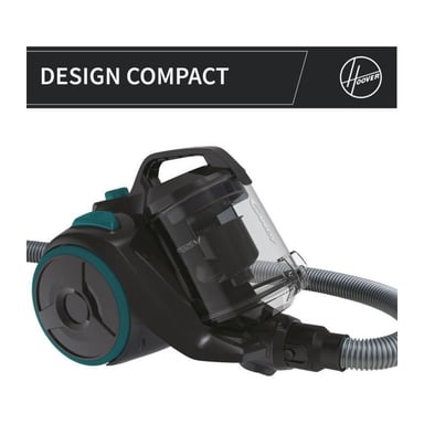 Aspirador sin bolsa - CANDY CAF34HM - 800 W - Cassette 2,5 L - 79 dBA - Filtro HEPA 13 lavable