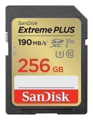 SanDisk SDSDXW2-256G-GNCIN 64 GB SDXC Classe 10 (EXTREME PLUS 256GB SDXC MEMORY - CARD 190MB/S 130MB/S UHS-I CL 10)