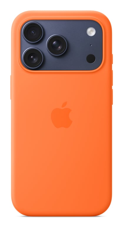 Apple Silicone Case with MagSafe Orange iPhone 17 Pro - vue 6