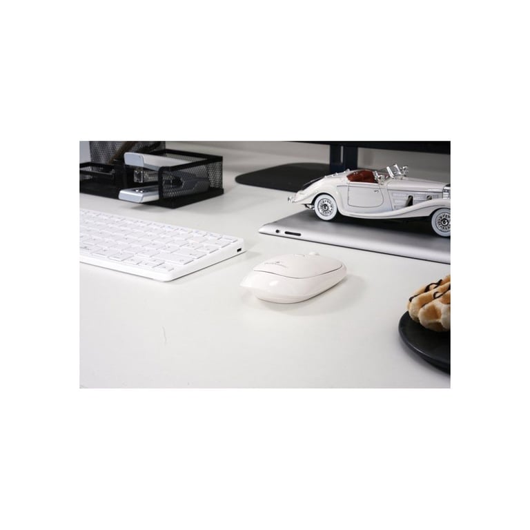Souris sans fil BLUESTORK OFFICE 35 PC et Mac Design compact ergonomique blanc - Neuf