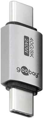 Goobay 74448 Cavo USB-C con cambio di genere Argento