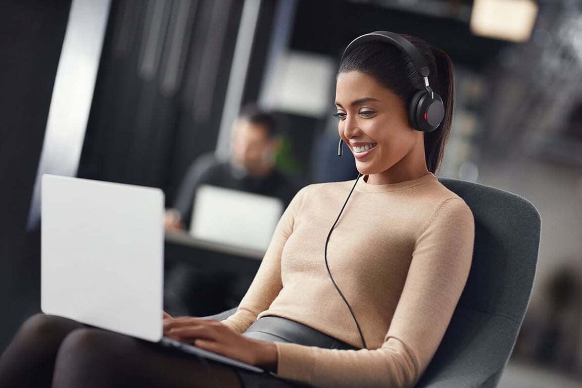 Micro-Casque Jabra Evolve2 40 SE UC Stereo – Filaire USB-C/A avec Isolation Acoustique - vue 6