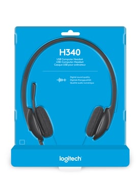 Logitech H340 Auriculares USB para ordenador Con audio digital