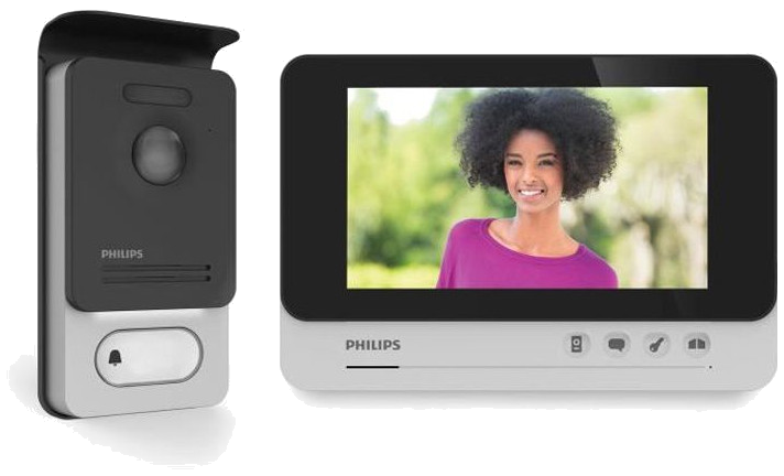 PHILIPS Visiophone 2 fils avec écran large ultra plat 7pouces WelcomeEye Comfort