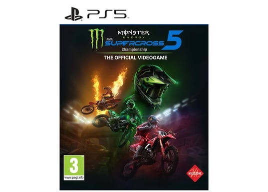Milestone Monster Energy Supercross 5 Standard Allemand, Anglais, Espagnol, Français, Italien, POR-BRA PlayStation 5