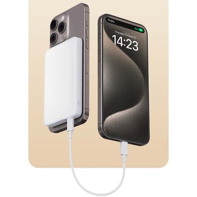 Xiaomi WPB0507 banque d'alimentation électrique Lithium-Ion (Li-Ion) 5000 mAh Recharge sans fil Blanc