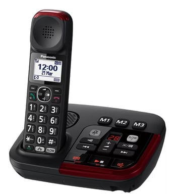 Panasonic KX-TGM420EXB teléfono Teléfono DECT Identificador de llamadas Negro