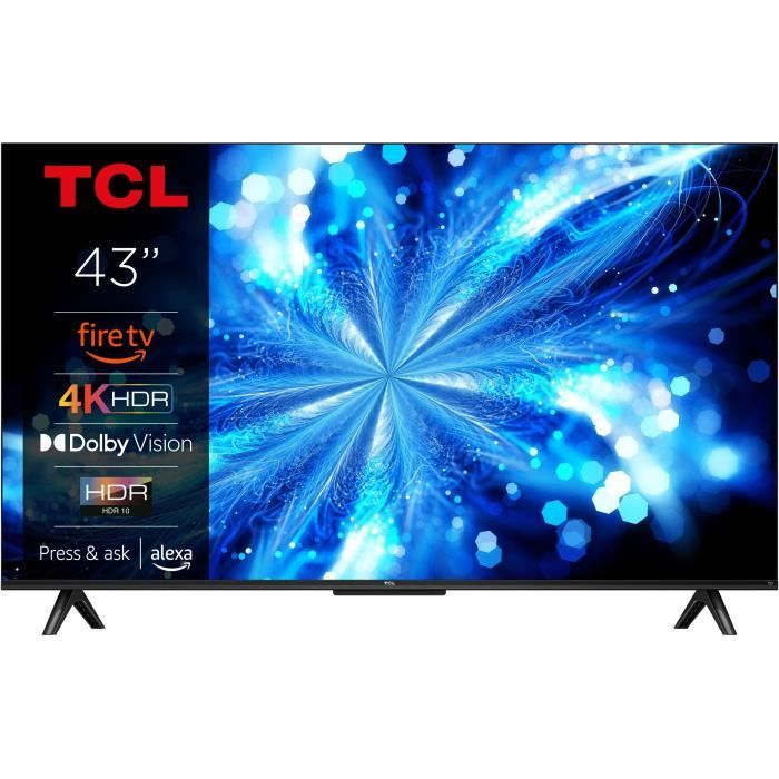 TCL 43PF650 43 Pouces 4K Ultra HD HDR TV Smart LED Fire TV Dolby Vision Dolby Atmos DTS HDR 10 Alexa intégré Airplay2 Miracast