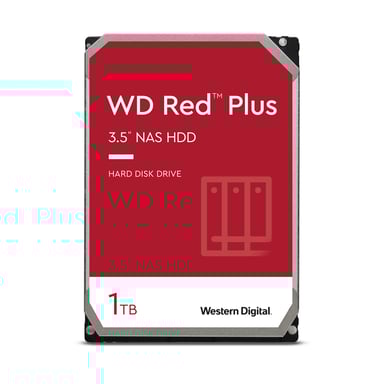 Western Digital Red Plus disque dur 1 To 5400 tr/min 64 Mo 3.5'' Série ATA III