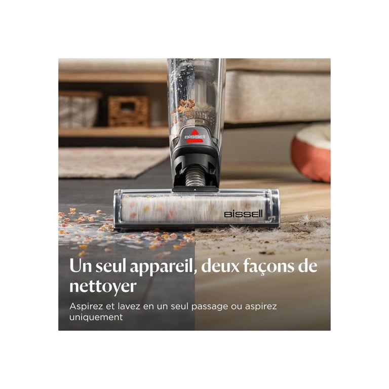 Aspirateur laveur sans fil BISSELL CrossWave OMNIFORCE Nettoyeur surfaces 2 en 1 + lavage auto nettoyage - vue 4