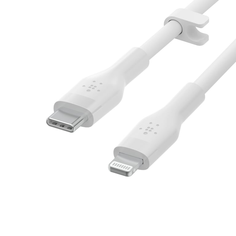 Belkin Cbl Silicone USB-C LTG 3M blc Bianco