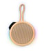 BIGBEN Party - Altavoz Bluetooth redondo con correa de mano y efectos de luz - 15W - Naranja pastel