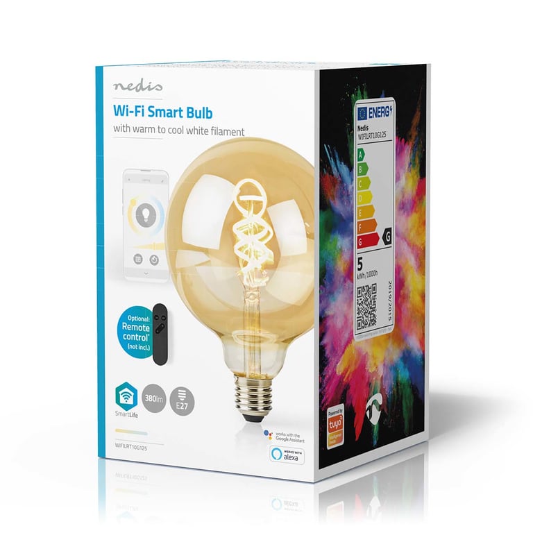 Ampoule Connectée Wi Fi LED 360lm E27 SmartLife Forme de Globe Neuf - vue 2