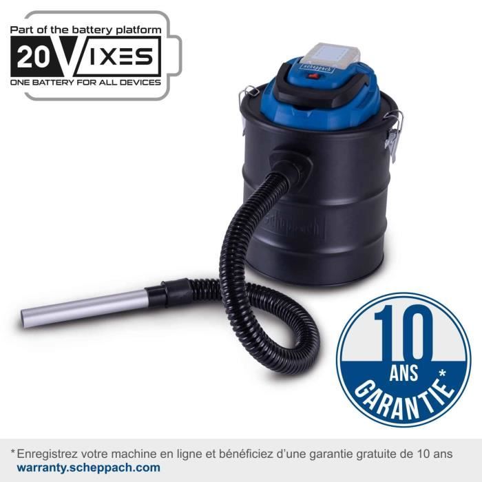 Aspirateur à cendres sans fil SCHEPPACH C AVC15 X Set – Starterkit 2Ah - vue 2