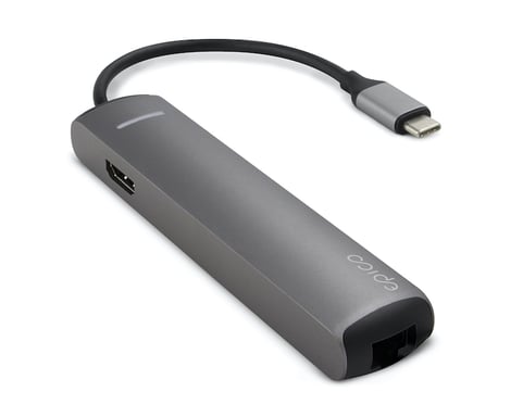 Epico 9915112100017 station d'accueil USB 3.2 Gen 1 (3.1 Gen 1) Type-C Gris