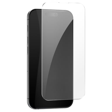 Vetro temperato 9H per iPhone 16 Plus antigraffi bordi arrotondati