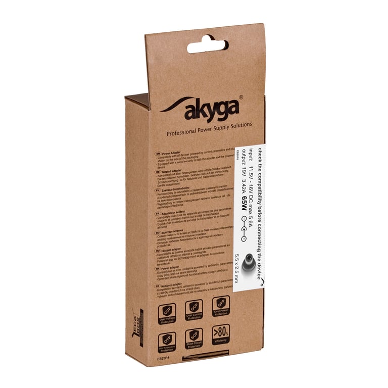 Akyga AK-ND-31 adaptateur de puissance & onduleur Auto 65 W Noir - Neuf