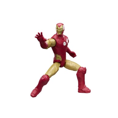 Action figure Hasbro Marvel Avengers Titan Series Iron Man 29 cm Rosso e Oro