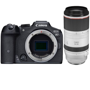 Appareil photo hybride Canon EOS R7 + RF 100-500mm F4.5-7.1 L IS USM + Ebook ''20 astuces pour des images qui claquent''