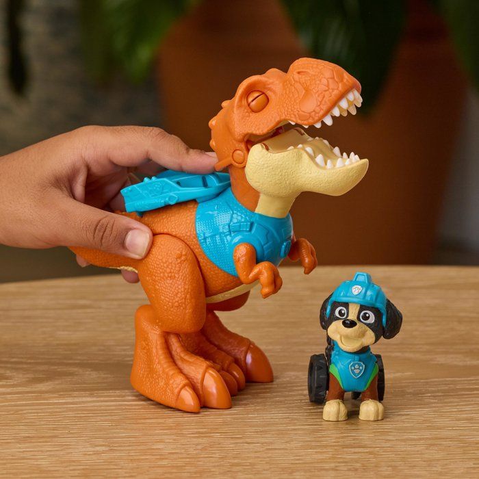 Pack 2 Figurines Roaring Pup Pals Rex La Pat Patrouille Le Film Mission Dino SPINMASTER A Partir De - vue 4