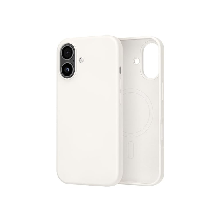 Coque silicone WeFix iPhone 16 Pro Max Compatible MagSafe slim protection Blanc - Neuf