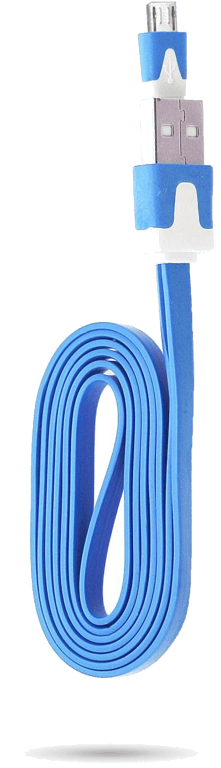 Cable Noodle 1m pour Manette Playstation 4 PS4 USB / Micro USB 1m Noodle Universel Universel (BLEU)